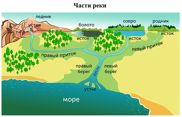 Части реки
